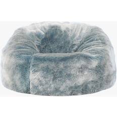 White Sitting Furniture Comfort Co Kids Classic Faux Fur Bean Bag