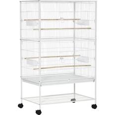 Pawhut Large Bird Cage Budgie Cage for Finch Canaries with Stand
