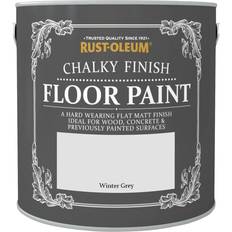 Rust-Oleum Grey - Mattes - Wood Paints Rust-Oleum Chalky Floor Paint Winter Wood Paint Grey