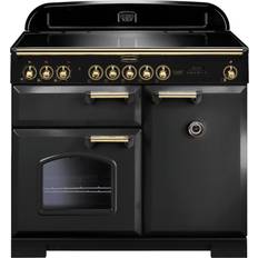 Rangemaster 100cm - Electric Ovens Induction Cookers Rangemaster CDL100EICB/B Classic Deluxe Charcoal