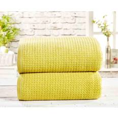 Rapport Belle Maison Two Waffle Kitchen Towel Green