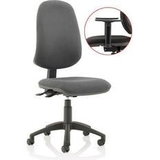 Dynamic Eclipse XL Lever Task Operator Chair Charcoal With Height Adjustable