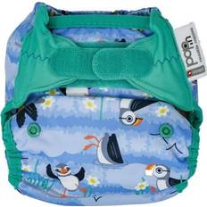 Close Diapers Close Caboo Swaddle Velcro, Blue Puffin