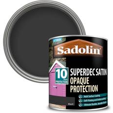 Sadolin Black Paint Sadolin 5028828 Superdec Opaque Wood Protection Black