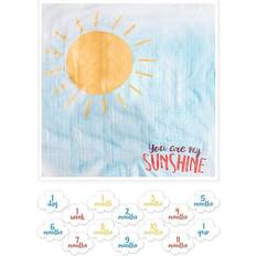 Lulujo Baby "you're My Sunshine" Milestone Blanket Multi Multi 40in X 40in