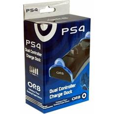 Orb Batteries & Charging Stations Orb PS4 Dual Controller Charge Dock - Black/Blue