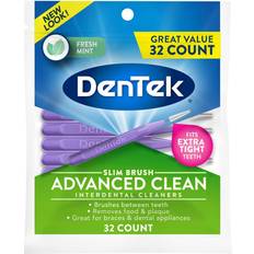 DenTek Slim Brush Advanced Clean Cleaners, Count