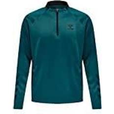Turquoise Sweatshirts Children's Clothing Hummel Sweattrøje med halv lynlås HmlGG12 Herre