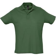 Men - Orange Polo Shirts Sols Men's Summer II Pique Short Sleeve Polo Shirt