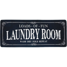 ROMAMIGO Laundry Room Rug Red, Blue, Grey, Black 50x120cm