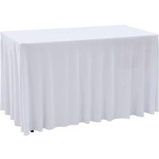 vidaXL stretchable Tablecloth White (243x76cm)