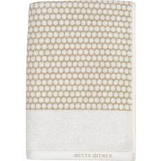 Mette Ditmer Grid towel Bath Towel Beige, White
