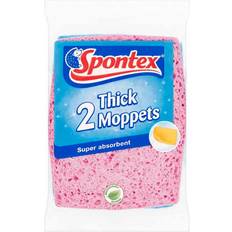 Cleaning Sponges Spontex Thick Moppets 2pk