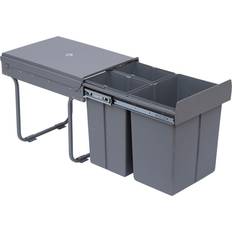 Waste Disposal Homcom 40L Sorter Kitchen Recycle Waste Bin