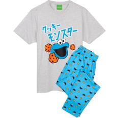 S Night Garments Sesame Street Cookie Monster Pyjama Set - Blue