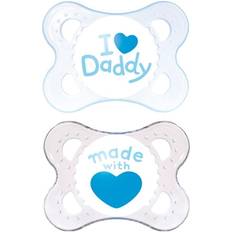 Mam Style Pacifier I Love Daddy Blue 2 pcs