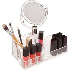 Premier Housewares Makeup Storage Premier Housewares 9 Compartment Cosmetic Organiser With Mirror