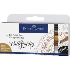 Faber-Castell Brush Pens Faber-Castell Drawing Pen Pitt Artist Set Calligraphy (6pcs) (FC-167506)