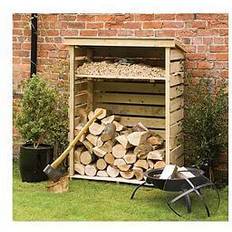 Firewood Shed Rowlinson Small Garden Log Store Timber