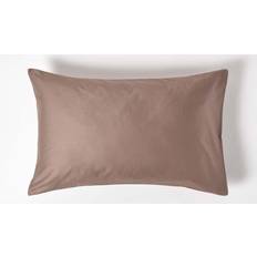 Brown Pillow Cases Homescapes Standard Pillowcase 400TC Equivalent 600 Thread Count Pillow Case Brown