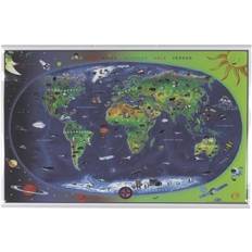 Naga Children's World Map 36.2x23.2"