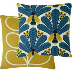 Ashley Wilde Orla Kiely Bright Honey Bee Cushion Cover Blue, Green, Orange (50x50cm)