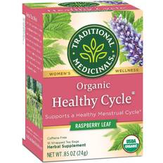 Traditional Medicinals Organic Healthy Cycle Raspberry Leaf Herbal Tea 24g 16pcs