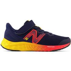 New Balance 12 Sport Shoes New Balance Kid's Fresh Foam Arishi v4 - Team Navy/Electric Red/Egg Yolk