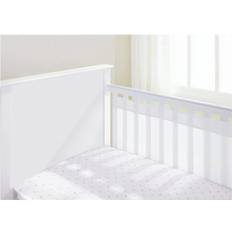 Polyester Travel Cots BreathableBaby Airflow 2 Sided Cot Liner White