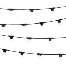 Black String Lights & Light Strips Gardenkraft 71599 Warm White Connectable Outdoor Garden String Lights String Light 20 Lamps
