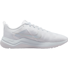 Nike 38 ⅓ - Women Running Shoes Nike Downshifter 12 W - White/Pure Platinum/Metallic Silver