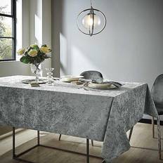Cloths & Tissues Catherine Lansfield Crushed Velvet Tablecloth Silver