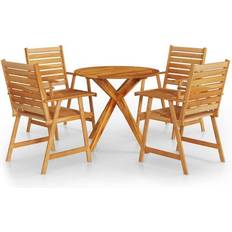 vidaXL 3087129 Patio Dining Set, 1 Table incl. 4 Chairs