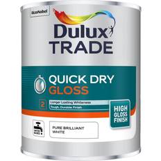 Dulux Trade Paint Dulux Trade Quick Dry Gloss Wood Paint Pure Brilliant White 1L