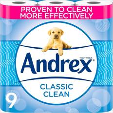 Toilet Papers Andrex Classic Clean Toilet Roll 9-pack
