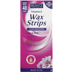 Hair Removal Products Beauty Formulas Vitamin E Wax Strips 40-pack