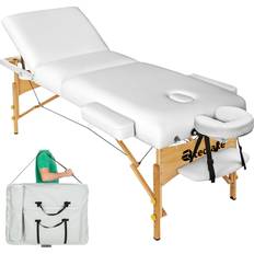 tectake Massage table Somwang 7.5 cm padding white