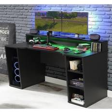 Flair Power X Gaming Desk - Black