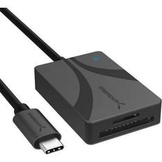 Sabrent USB Type-C Card Reader, Dual-Slot UHS-II SDXC and microSDXC SD 4.0 (CR-CSDM)
