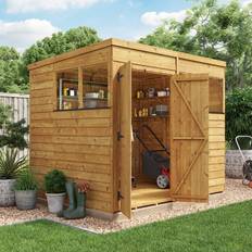 BillyOh Outbuildings BillyOh Switch Overlap Pent Shed 8x8 Windowed (Building Area )