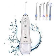 H2ofloss Water Flosser Portable Dental Oral Irrigator with 5 Modes, 6 Replaceable Jet Tips, Rechargeable Waterproof…