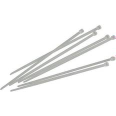 White Electrical Cables Faithfull FAICT150W Cable Ties White 3.6 x 150mm (Pack 100)