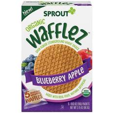 Sprout Organic Baby Food Wafflez Blueberry Apple 5 Pieces