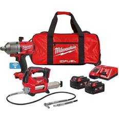 Milwaukee Set Milwaukee M18 ONEPP2Q-502B 18V FUEL ONE-KEY Brushless Twin Pack, 2x 5.0Ah Batteries, Charger & Bag