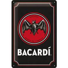 Plåtskylt Plåtskylt NOSTALGIC ART Bacardi Logo Figurine