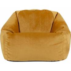 Yellow Sitting Furniture ICON Kids Aurora Velvet Bean Bag Chair
