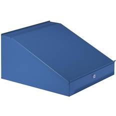 Wolf Add-on desktop with folding lid, height 95 275 mm, WxD 495 x 495 mm, brilliant blue