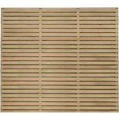 Forest Garden Pressure Treated Contemporary Double Slatted Fence 180x150cm