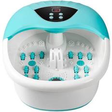 Foot Baths Carmen Spa Digital Temperature Control Foot Spa White with Turquoise UK Plug