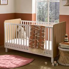CuddleCo 3 Piece Nursery Set with Cot Bed, Dresser & Wardrobe - Rafi
